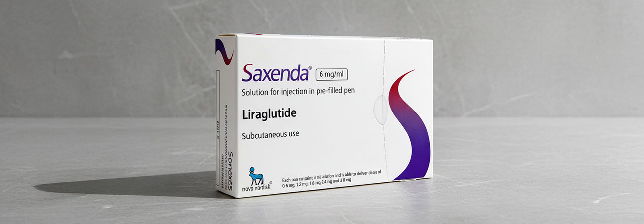 Saxenda 6 mg/ml doboz, liraglutid hatóanyagú injekciós toll előretöltve, Novo Nordisk termék